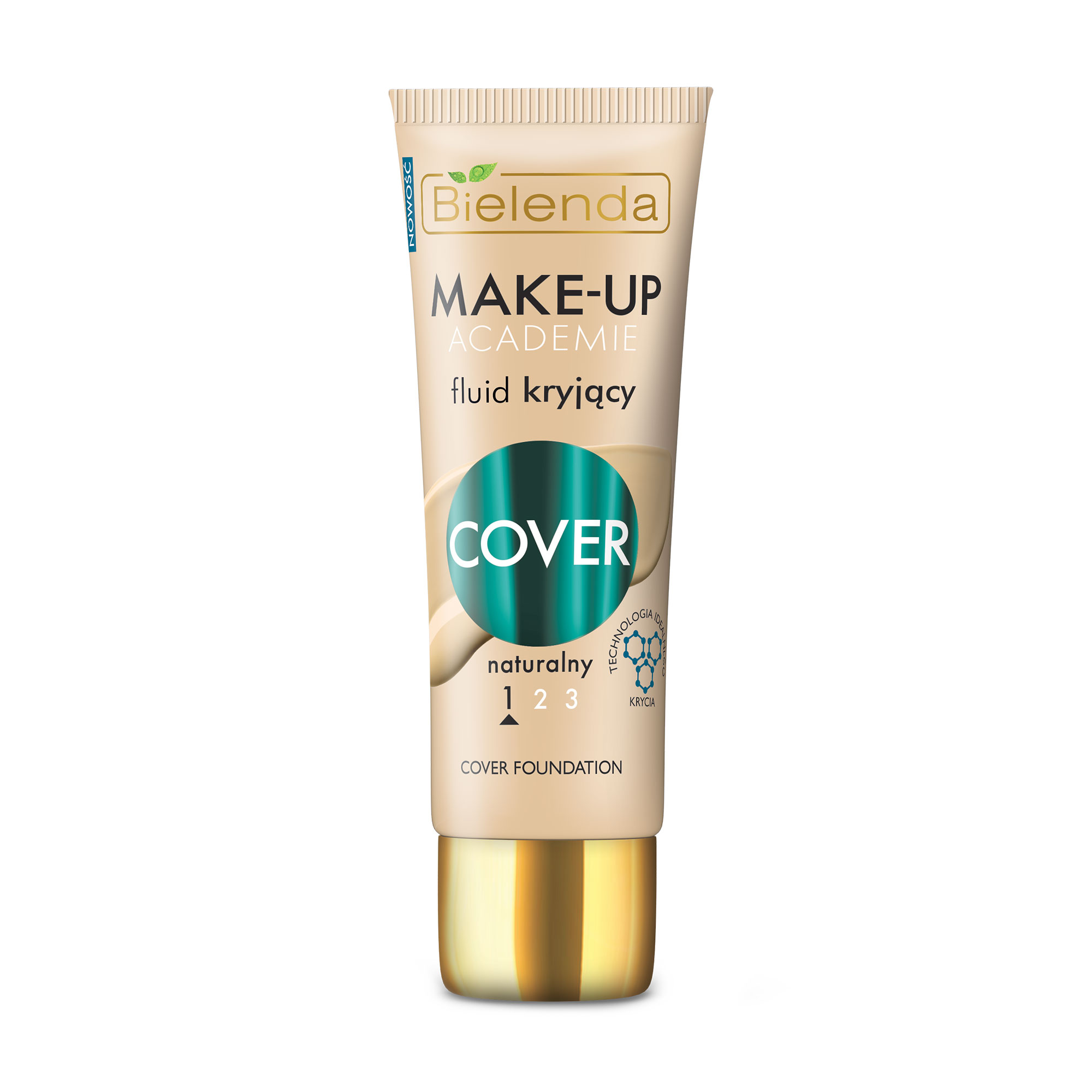 Тональна основа для обличчя Bielenda Make-Up Academie Cover Foundation 01 Натуральний, 30 г